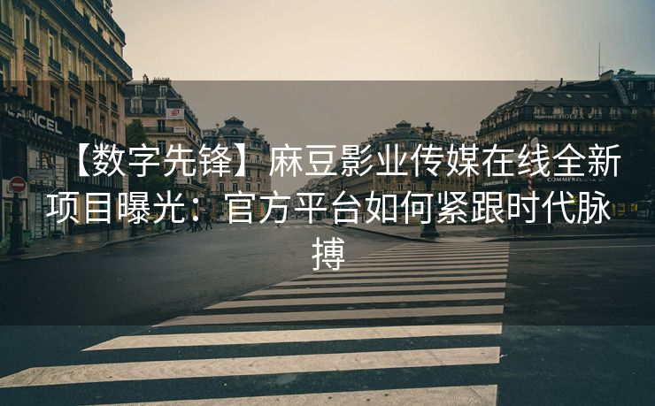 【数字先锋】麻豆影业传媒在线全新项目曝光：官方平台如何紧跟时代脉搏